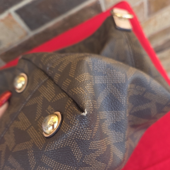 MK Brown Monogram Tote Bag - Picture 5 of 16